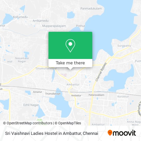 Sri Vaishnavi Ladies Hostel in Ambattur map