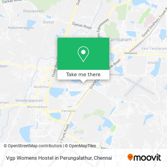 Vgp Womens Hostel in Perungalathur map