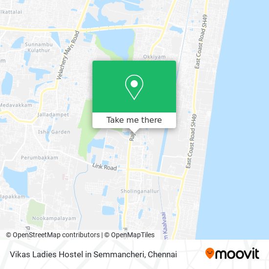 Vikas Ladies Hostel in Semmancheri map