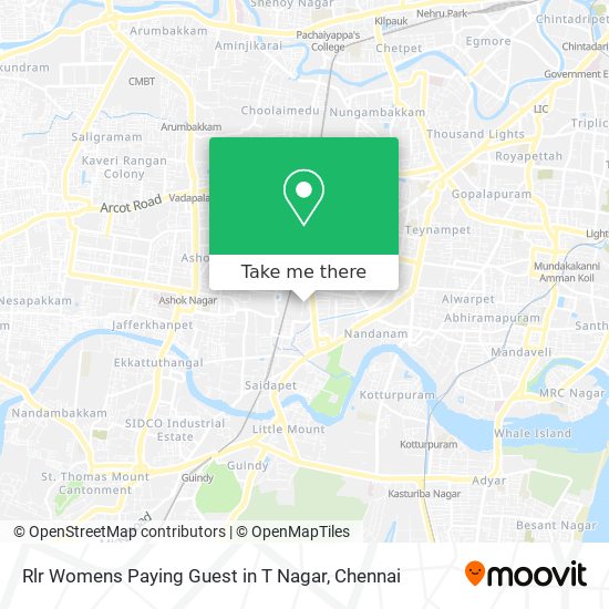 Rlr Womens Paying Guest in T Nagar map