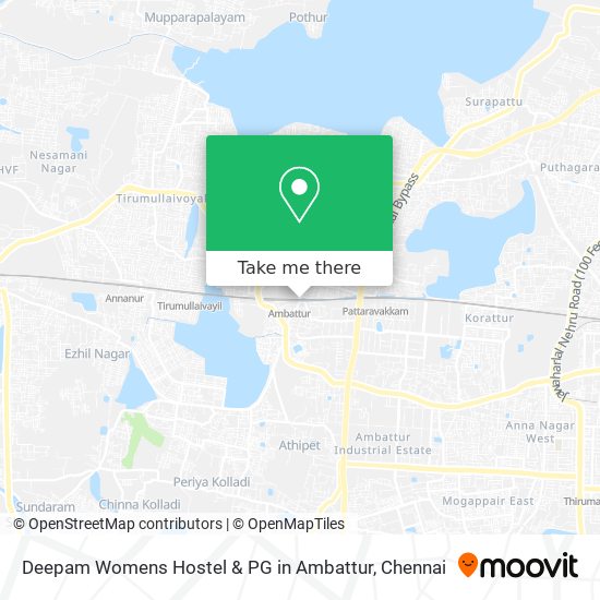 Deepam Womens Hostel & PG in Ambattur map