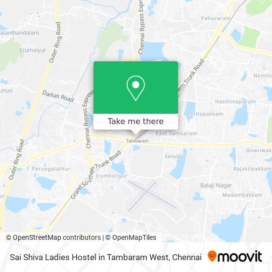 Sai Shiva Ladies Hostel in Tambaram West map