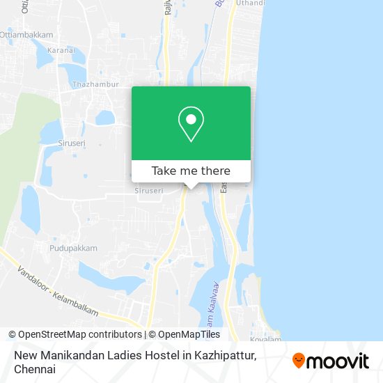 New Manikandan Ladies Hostel in Kazhipattur map