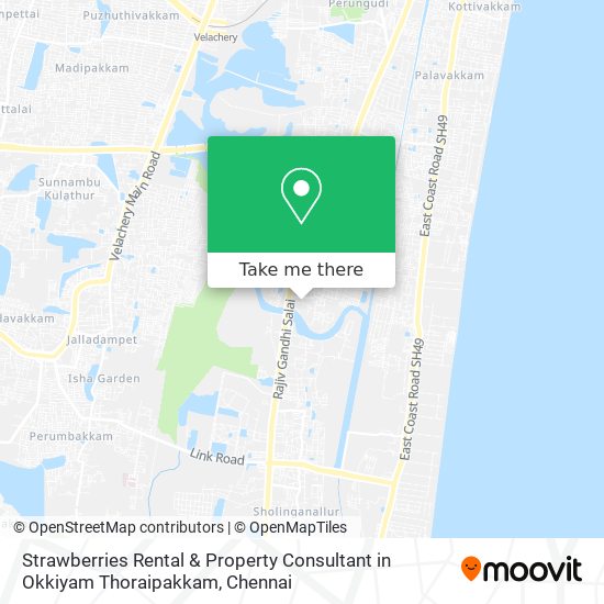 Strawberries Rental & Property Consultant in Okkiyam Thoraipakkam map