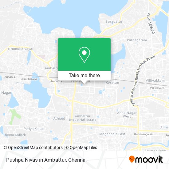 Pushpa Nivas in Ambattur map