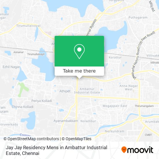 Jay Jay Residency Mens in Ambattur Industrial Estate map