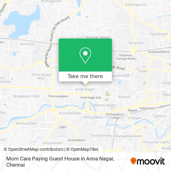 Mom Care Paying Guest House in Anna Nagar map