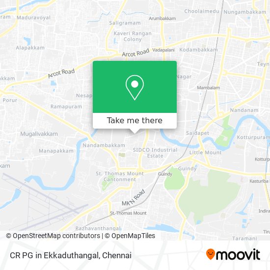 CR PG in Ekkaduthangal map