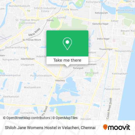 Shiloh Jane Womens Hostel in Velacheri map