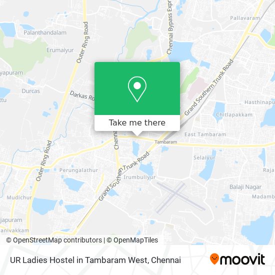 UR Ladies Hostel in Tambaram West map