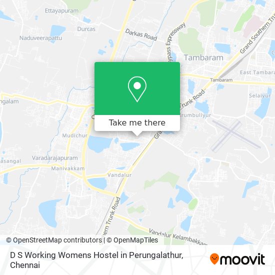 D S Working Womens Hostel in Perungalathur map