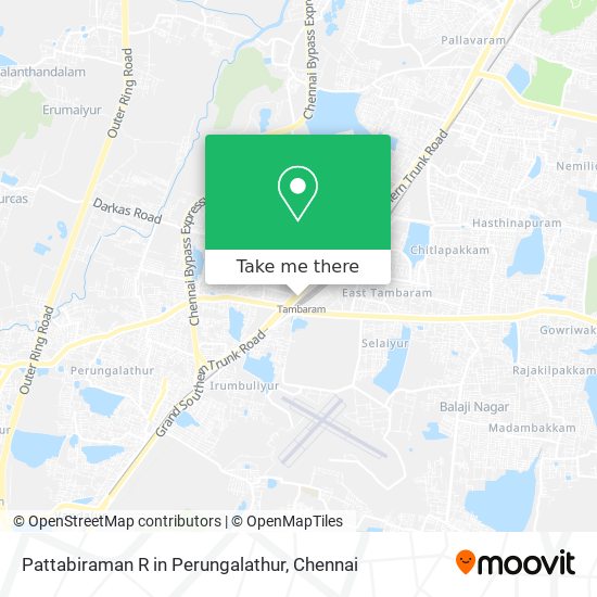 Pattabiraman R in Perungalathur map