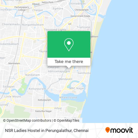 NSR Ladies Hostel in Perungalathur map