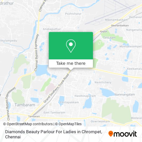Diamonds Beauty Parlour For Ladies in Chrompet map