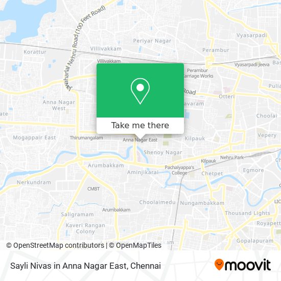 Sayli Nivas in Anna Nagar East map