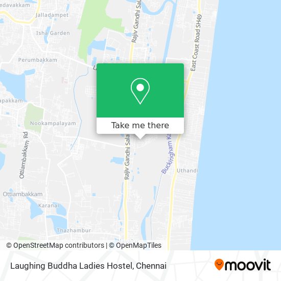 Laughing Buddha Ladies Hostel map