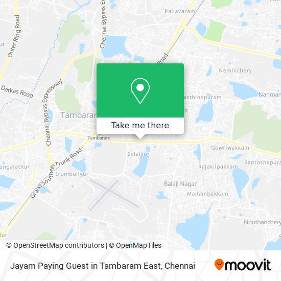 Jayam Paying Guest in Tambaram East map