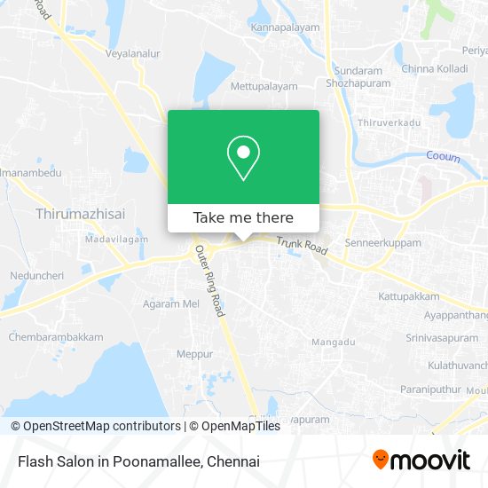 Flash Salon in Poonamallee map