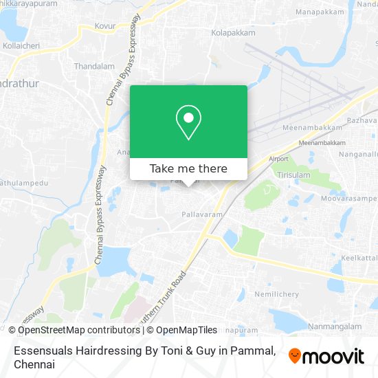Essensuals Hairdressing By Toni & Guy in Pammal map