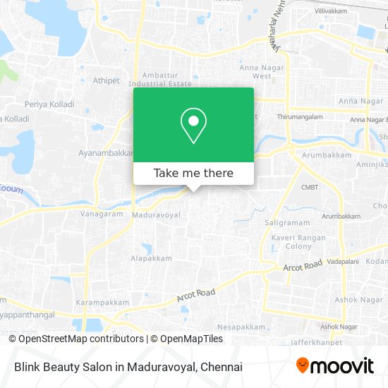 Blink Beauty Salon in Maduravoyal map