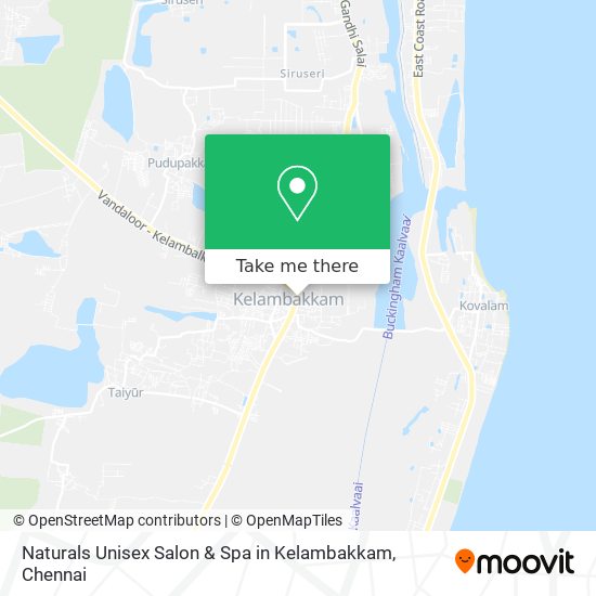 Naturals Unisex Salon & Spa in Kelambakkam map