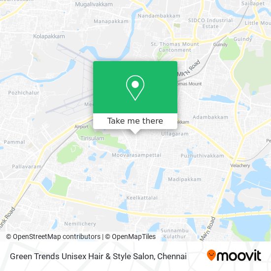 Green Trends Unisex Hair & Style Salon map