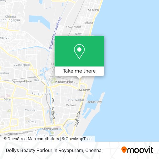 Dollys Beauty Parlour in Royapuram map