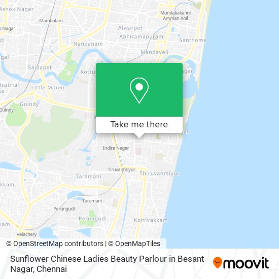 Sunflower Chinese Ladies Beauty Parlour in Besant Nagar map