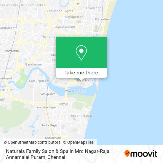 Naturals Family Salon & Spa in Mrc Nagar-Raja Annamalai Puram map