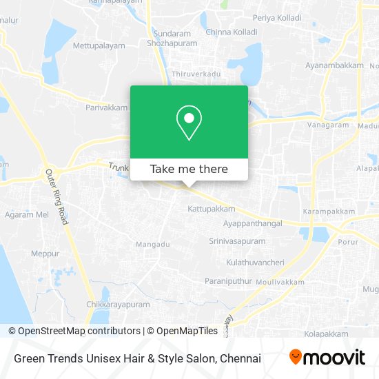 How to get to Green Trends Unisex Hair & Style Salon in Saidapet by Bus?