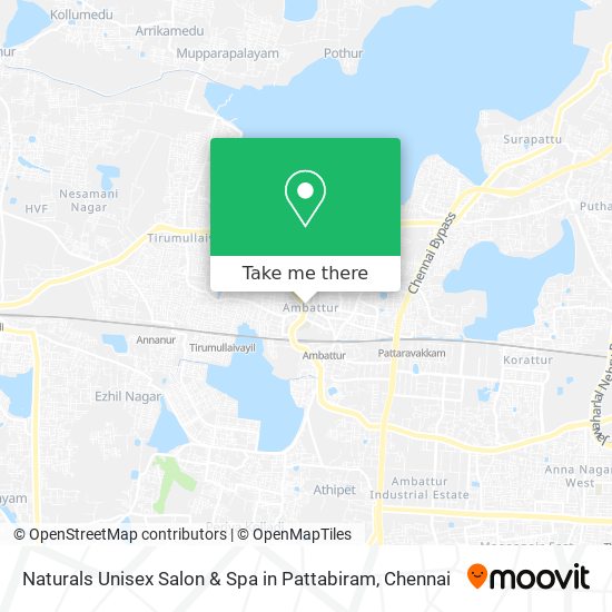 Naturals Unisex Salon & Spa in Pattabiram map
