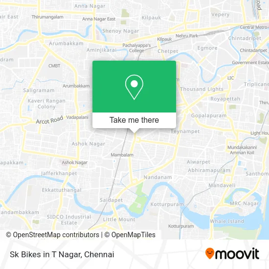 Sk Bikes in T Nagar map
