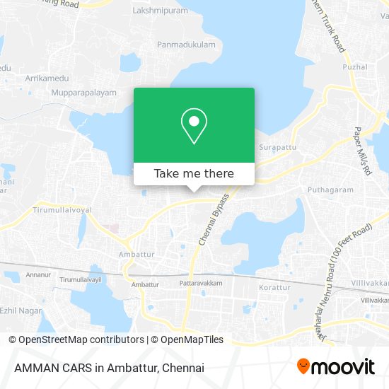 AMMAN CARS in Ambattur map