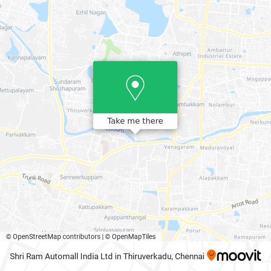 Shri Ram Automall India Ltd in Thiruverkadu map