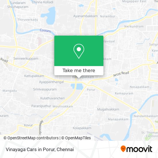 Vinayaga Cars in Porur map