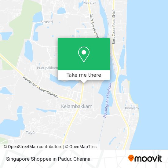 Singapore Shoppee in Padur map