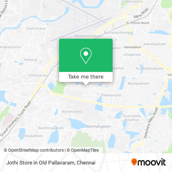 Jothi Store in Old Pallavaram map