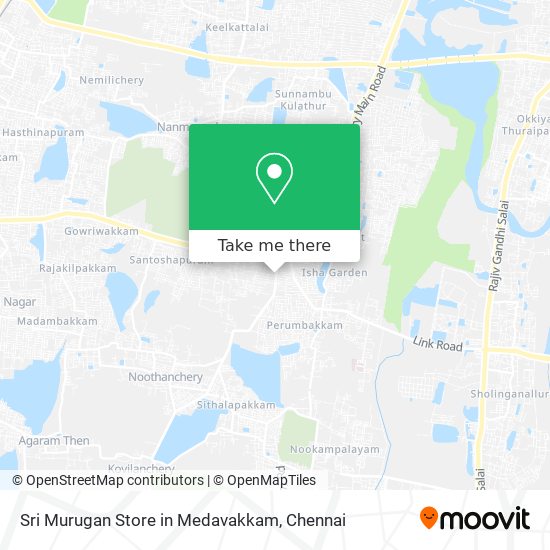 Sri Murugan Store in Medavakkam map