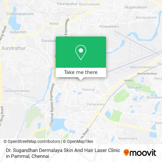 Dr. Sugandhan Dermalaya Skin And Hair Laser Clinic in Pammal map
