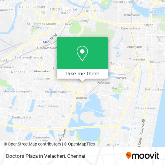 Doctors Plaza in Velacheri map