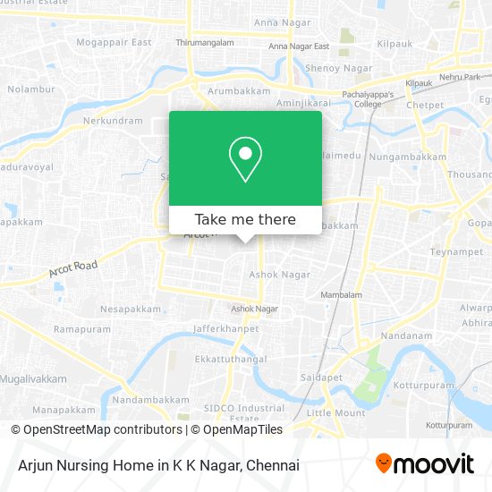 Arjun Nursing Home in K K Nagar map