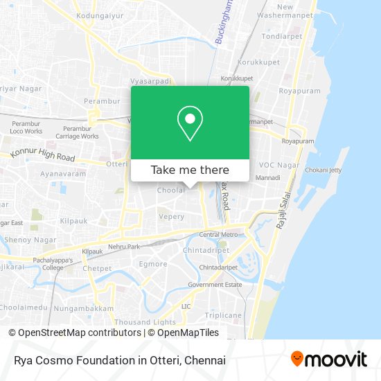 Rya Cosmo Foundation in Otteri map