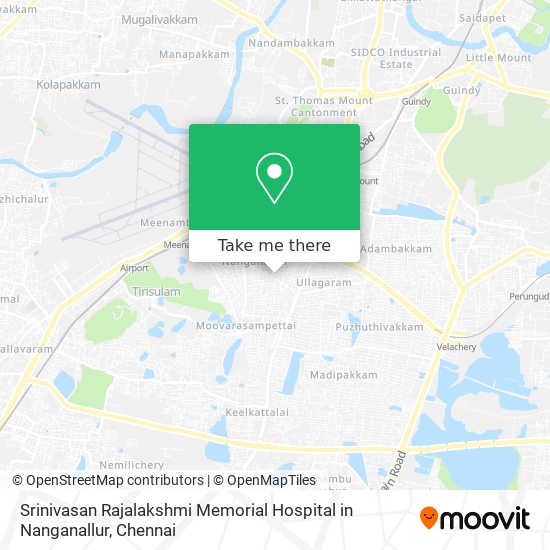 Srinivasan Rajalakshmi Memorial Hospital in Nanganallur map