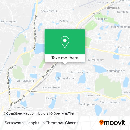 Saraswathi Hospital in Chrompet map