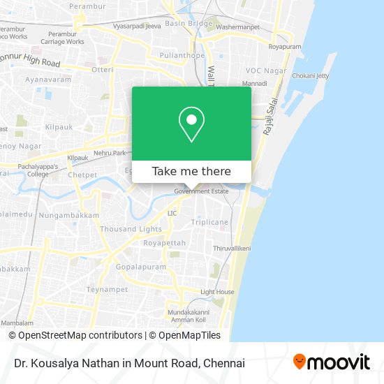 Dr. Kousalya Nathan in Mount Road map