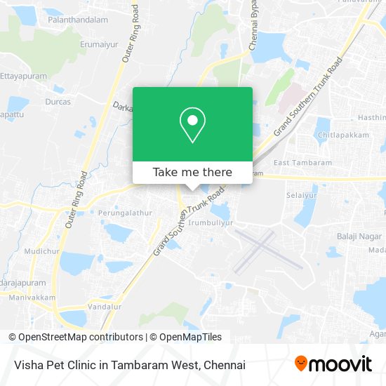 Visha Pet Clinic in Tambaram West map
