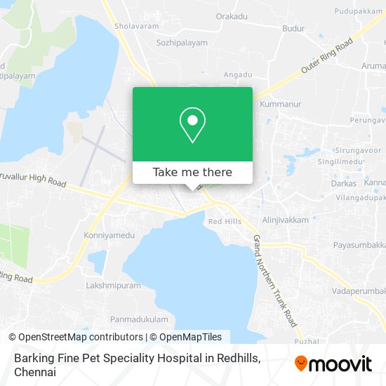 Barking Fine Pet Speciality Hospital in Redhills map