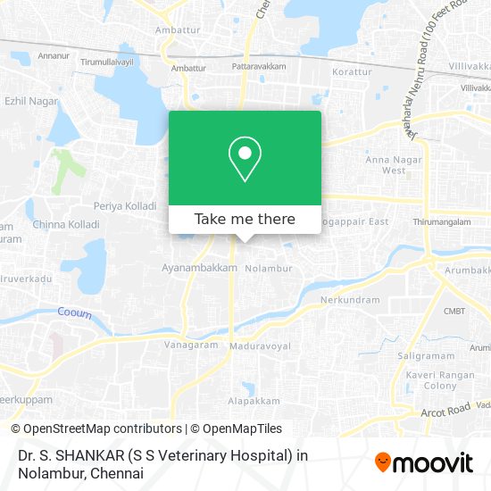 Dr. S. SHANKAR (S S Veterinary Hospital) in Nolambur map