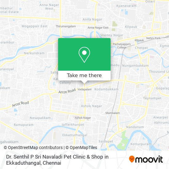 Dr. Senthil P Sri Navaladi Pet Clinic & Shop in Ekkaduthangal map