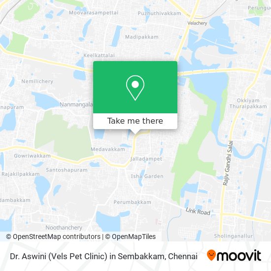 Dr. Aswini (Vels Pet Clinic) in Sembakkam map